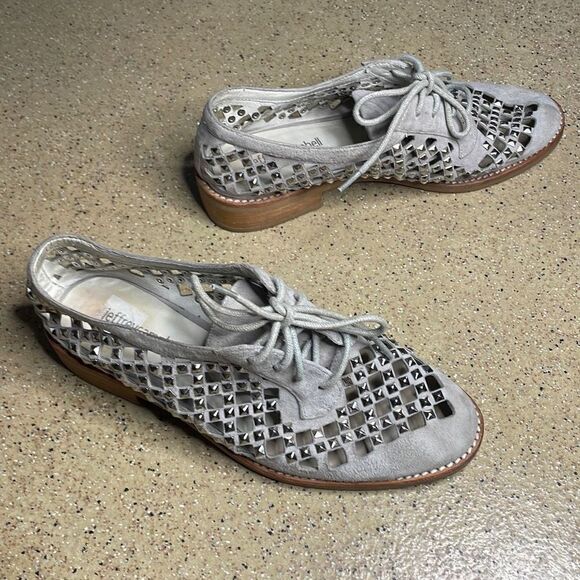 Jeffrey Campbell Town Square Studded Oxfords 6 - Picture 2 of 11